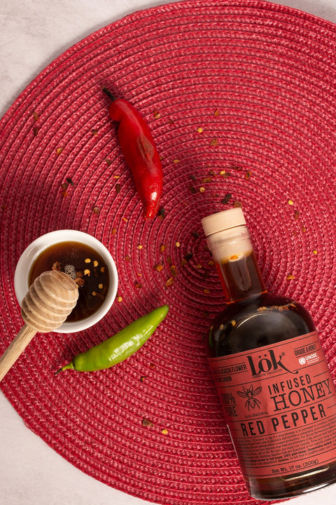 Lök Natural Honey Infused With Red Pepper | 18 oz